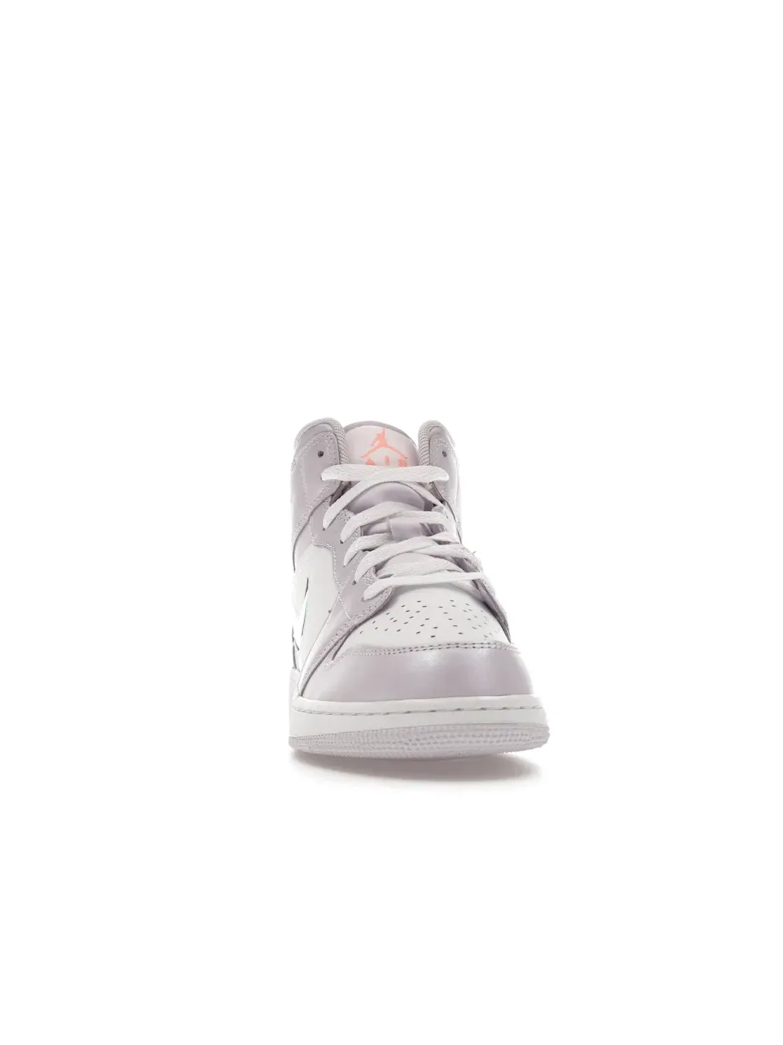 Детские кроссовки для девочек с принтом Jordan 1 Mid SE Jordan — изображение 2 из 4, белый/розовый