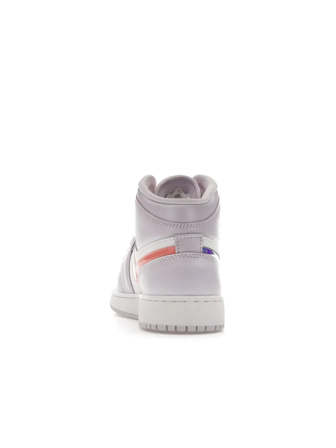 Детские кроссовки для девочек с принтом Jordan 1 Mid SE Jordan — изображение 4 из 4, белый/розовый