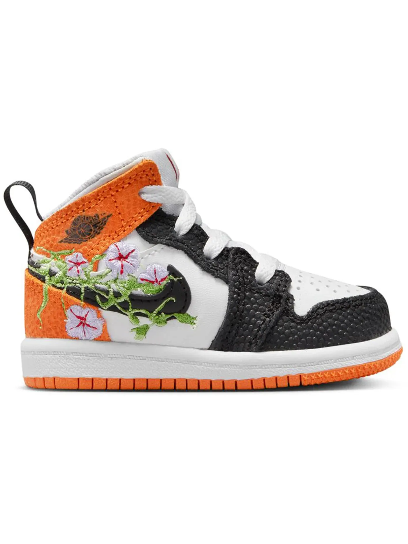 Детские кроссовки Lifestyle с принтом Jordan 1 Mid SE Jordan — изображение 1 из 2, белый//зеленый