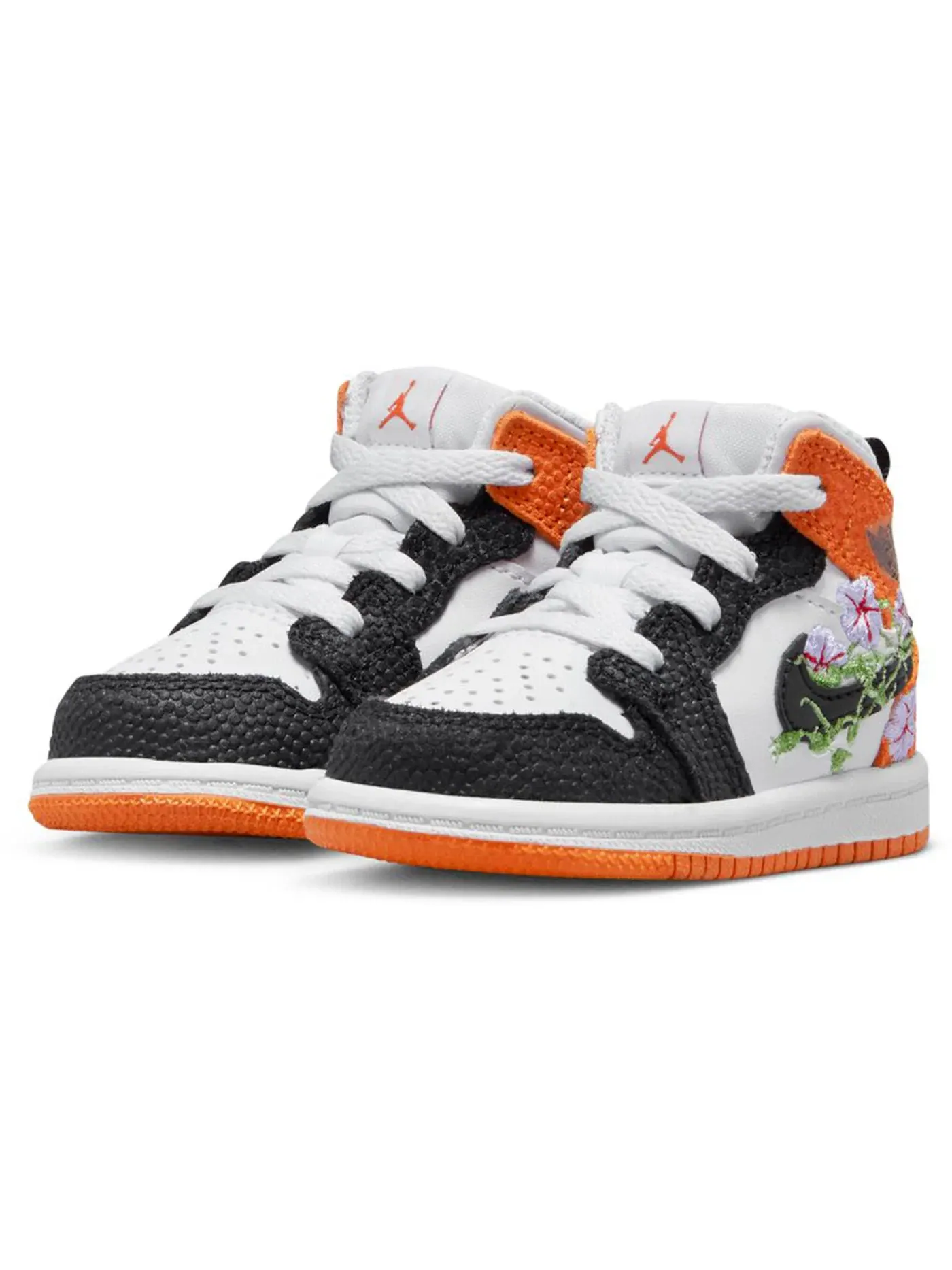 Детские кроссовки Lifestyle с принтом Jordan 1 Mid SE Jordan — изображение 2 из 2, белый//зеленый