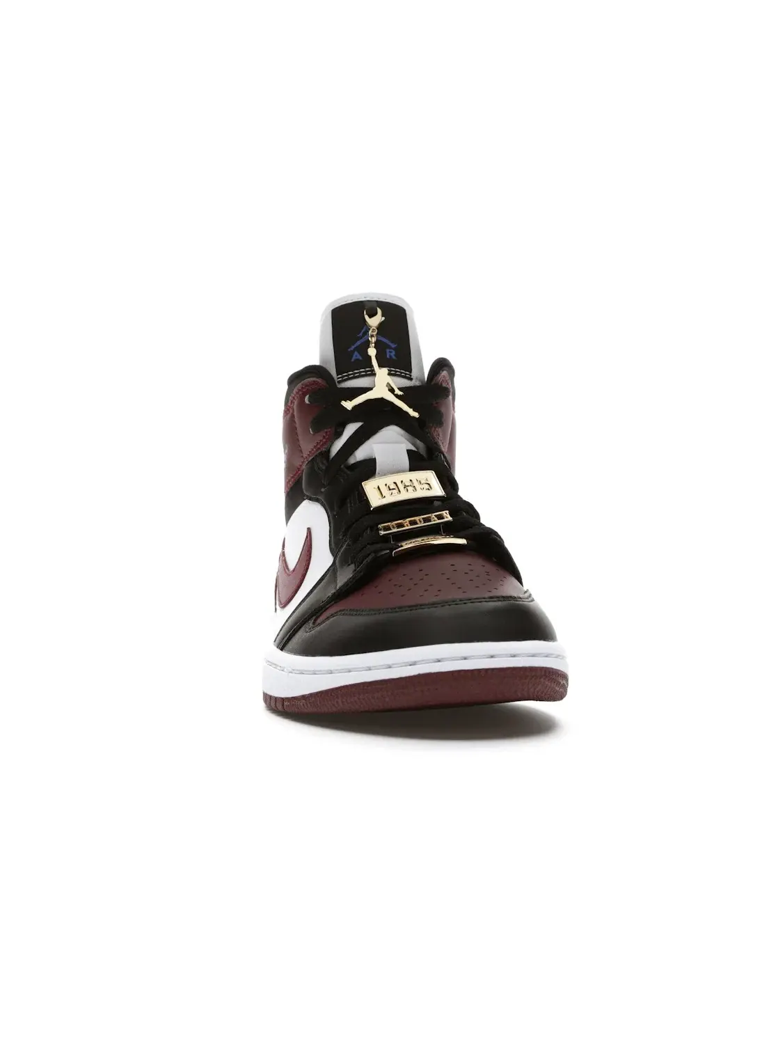 Женские кроссовки с контрастной расцветкой Jordan 1 Mid SE Jordan — изображение 2 из 4, черный/темный-белый