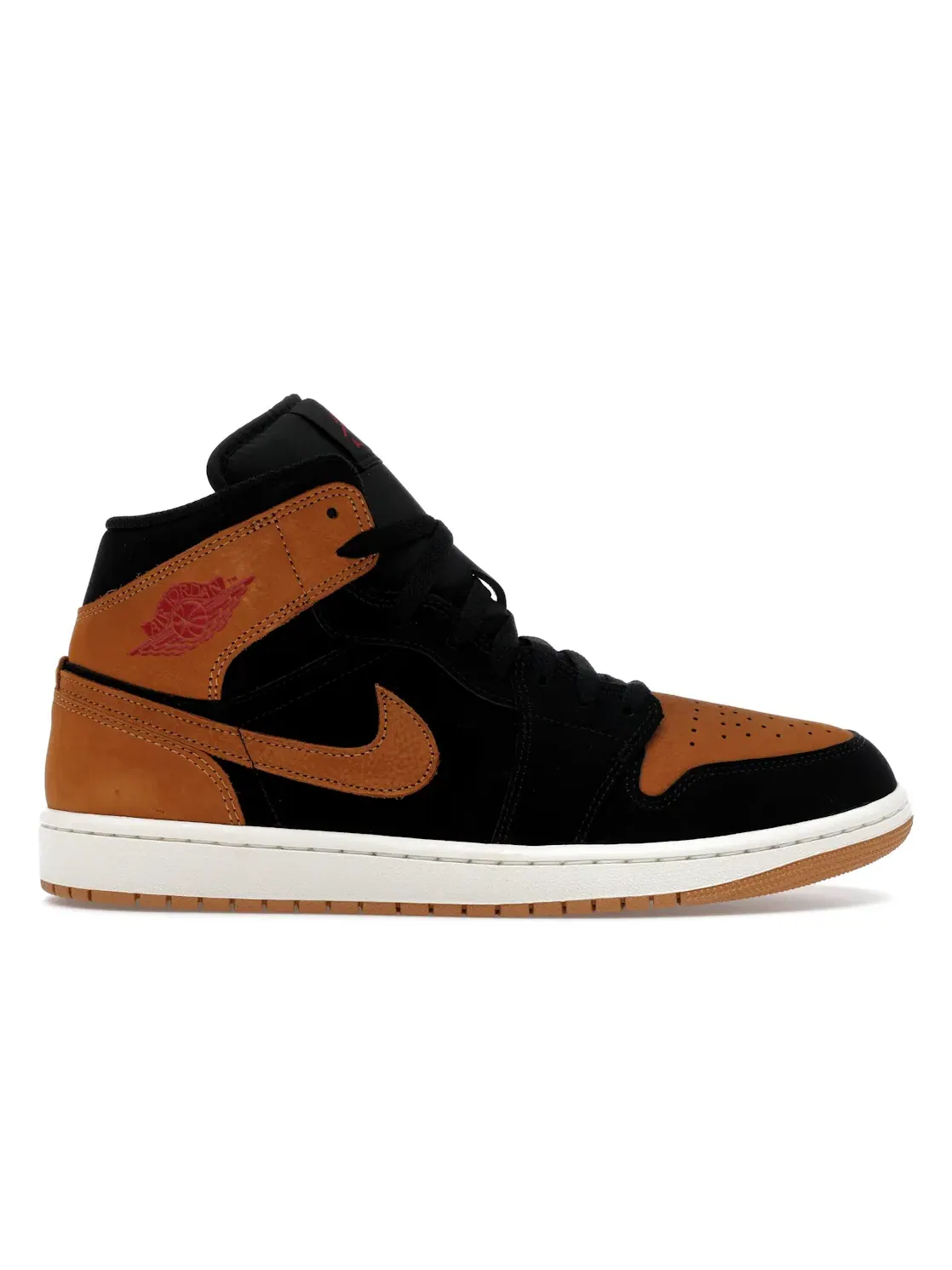 Мужские кроссовки для повседневной носки Jordan 1 Mid SE Jordan — изображение 1 из 4, черный/красный