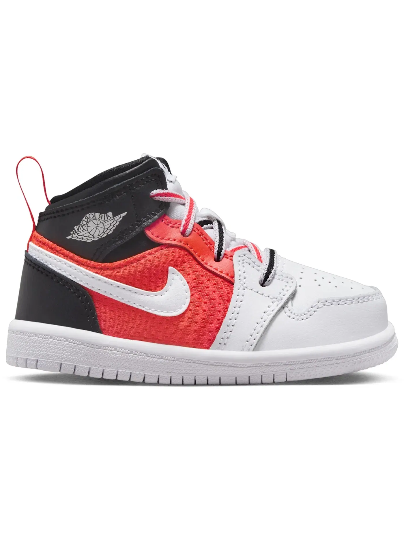 Детские кроссовки Lifestyle с высоким берцем Jordan 1 Mid SE Jordan — изображение 1 из 1, черный//белый