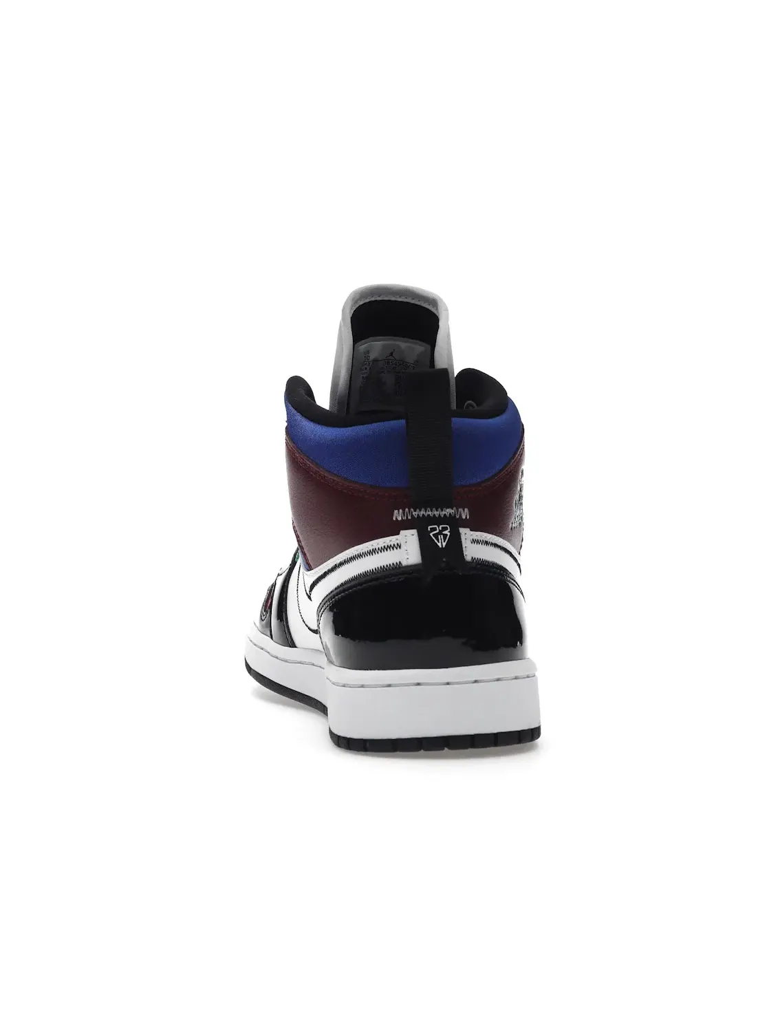Женские кроссовки Lifestyle с перфорированной кожей Jordan 1 Mid Jordan — изображение 4 из 4, черный/белый-красный