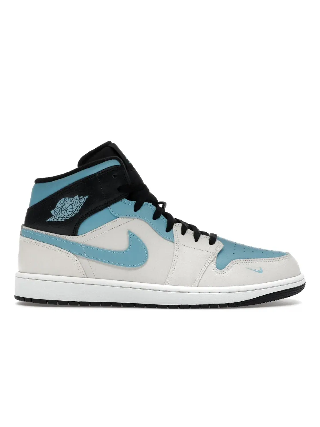 Мужские кроссовки с контрастным дизайном Jordan 1 Mid SE Jordan — изображение 1 из 4, белый/синий/черный