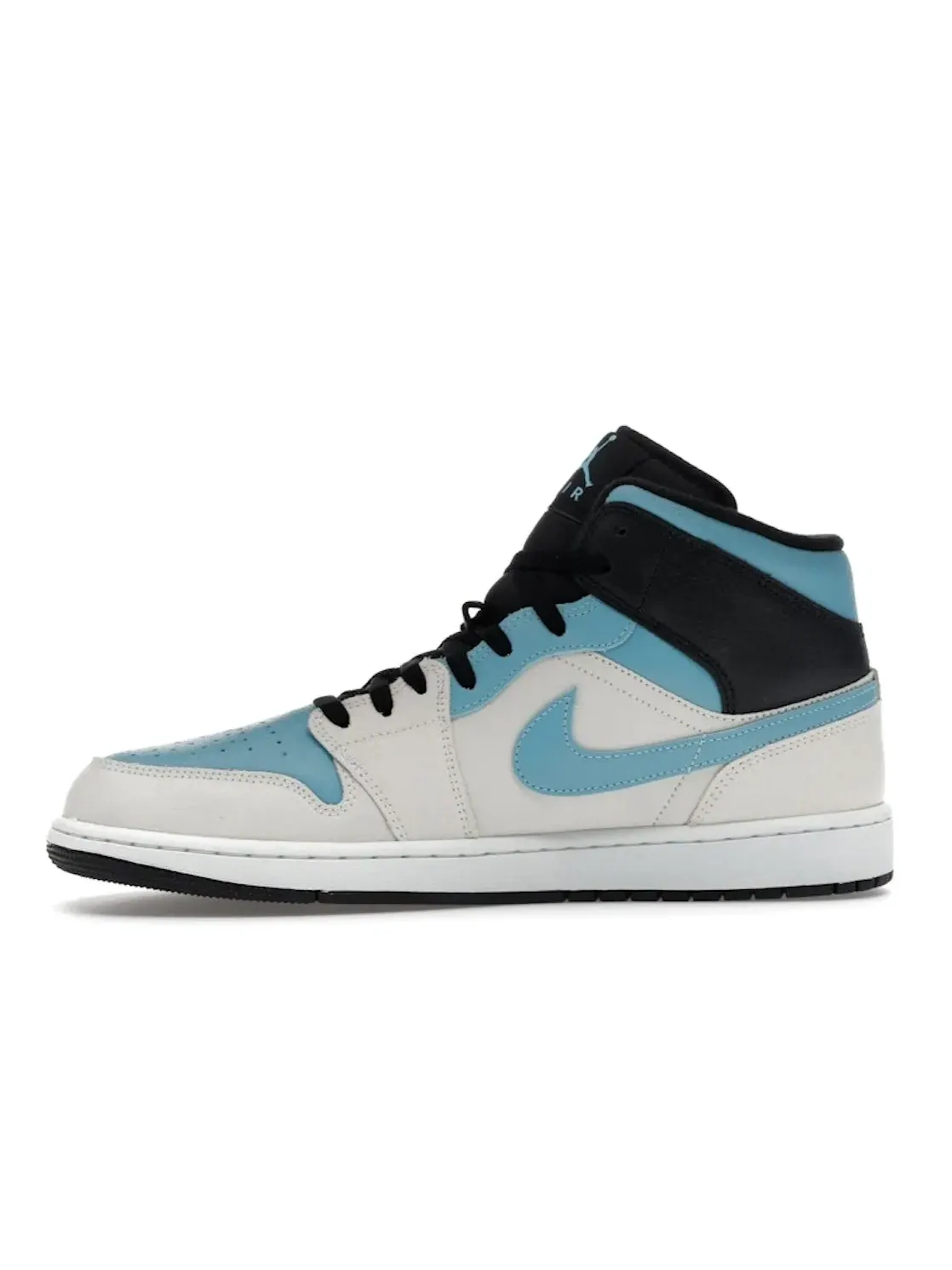 Мужские кроссовки с контрастным дизайном Jordan 1 Mid SE Jordan — изображение 3 из 4, белый/синий/черный
