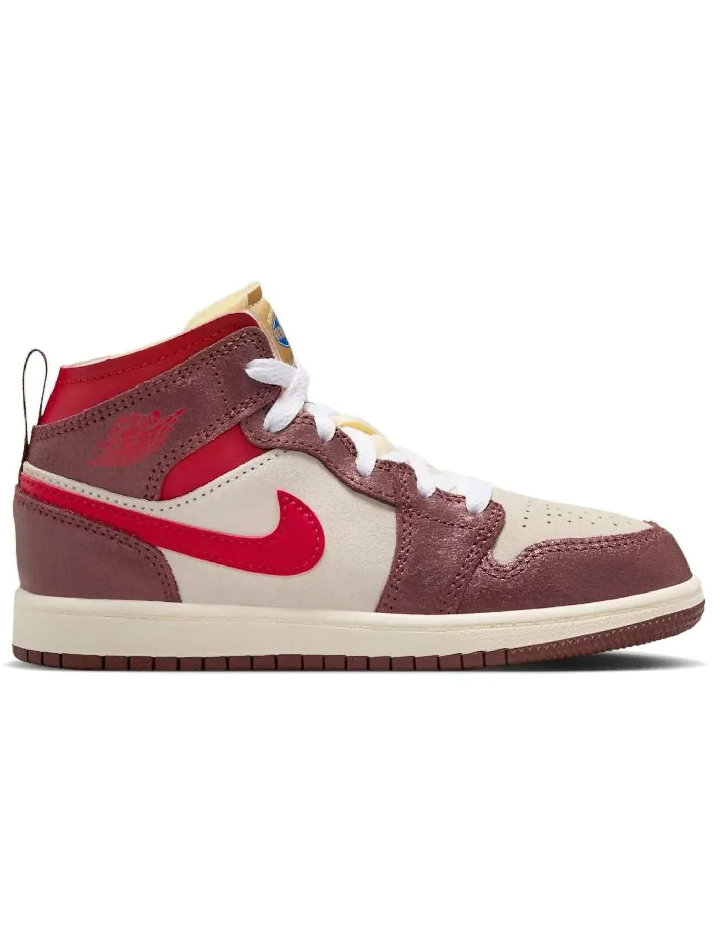 Детские кроссовки Lifestyle Jordan 1 Mid SE Jordan — изображение 1 из 1, темный/бледный/красный