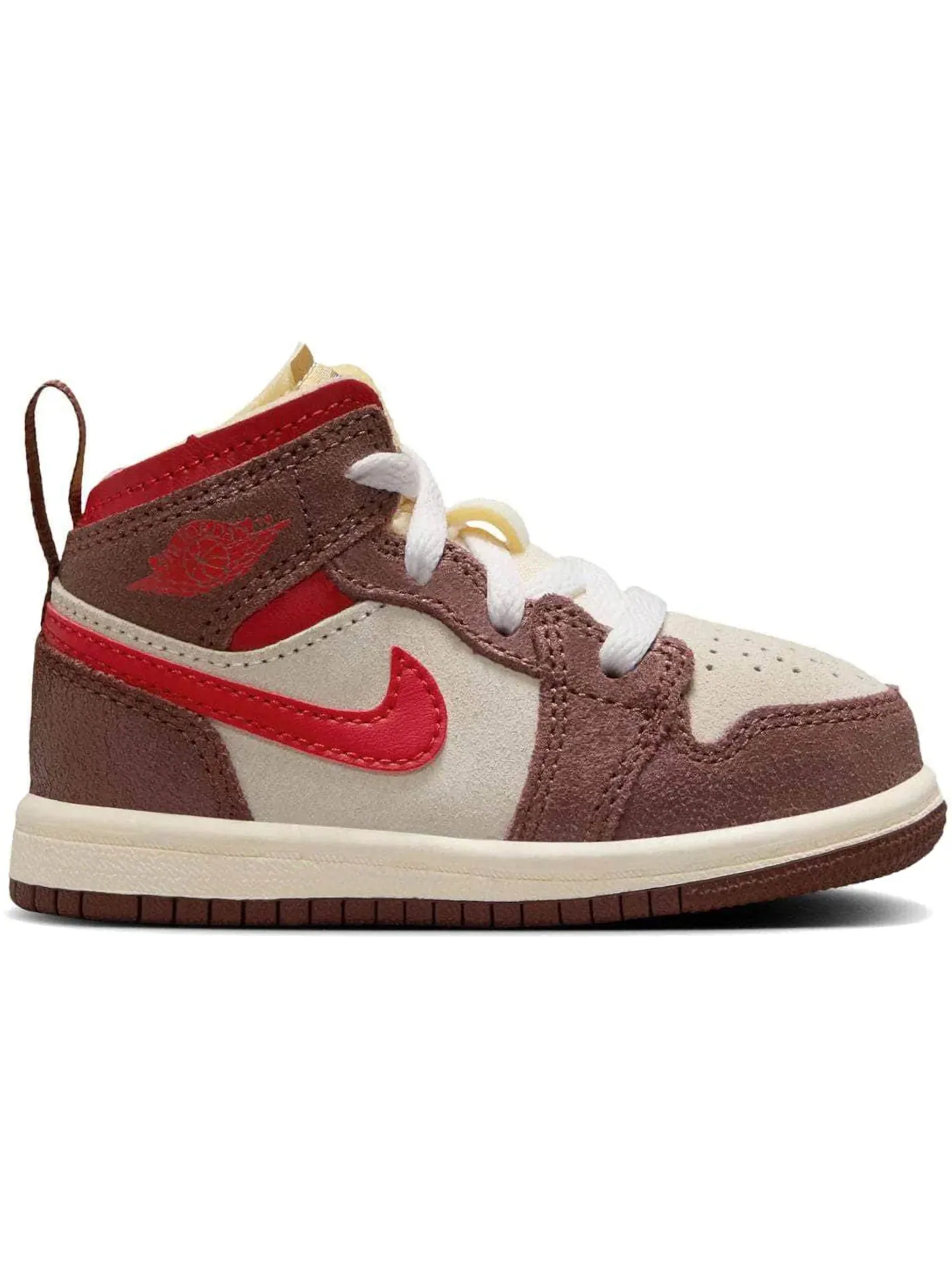 Детские кроссовки Lifestyle Jordan 1 Mid SE Jordan — изображение 1 из 1, темный бледный красный