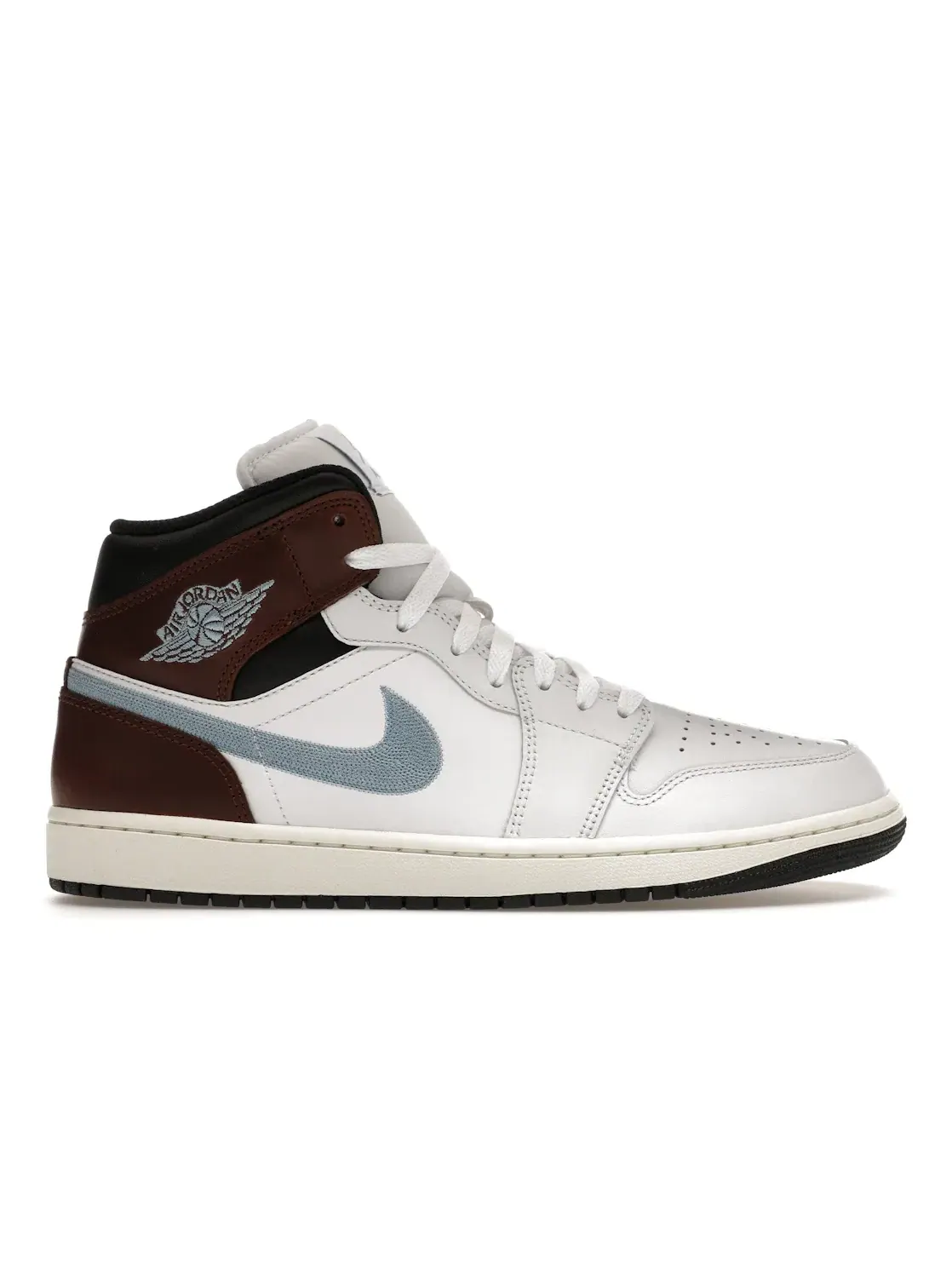 Мужские кроссовки Lifestyle Jordan 1 Mid SE Jordan — изображение 1 из 4, белый/синий серый/черный