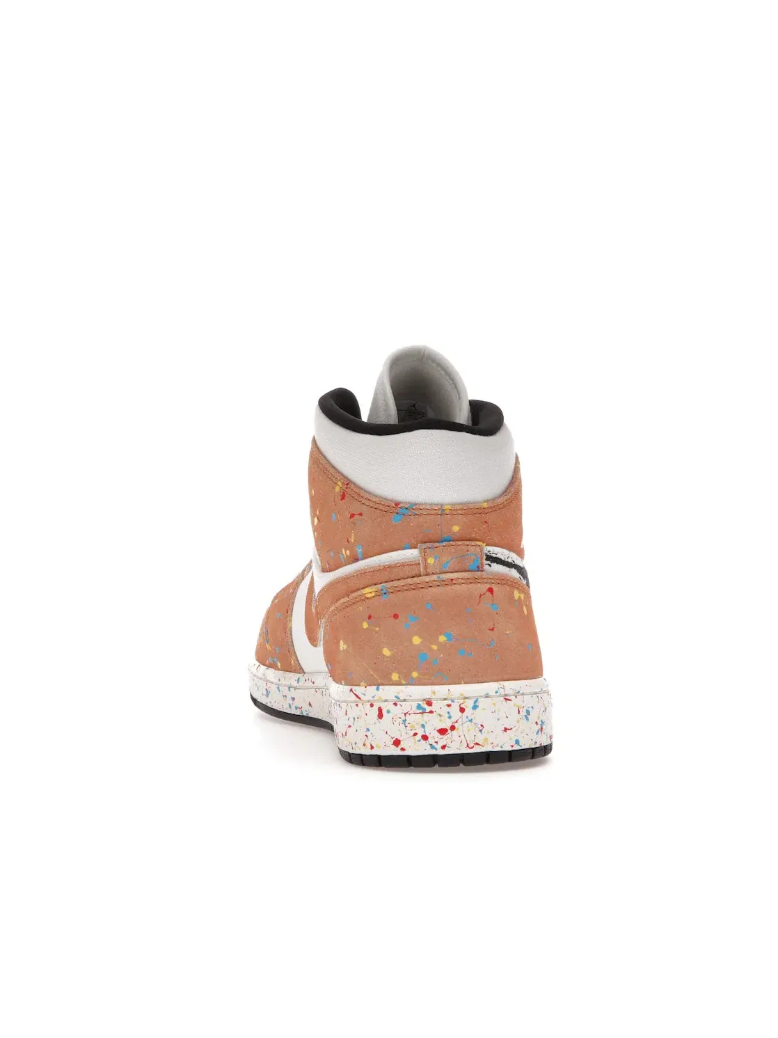 Мужские кроссовки Lifestyle с принтом Jordan 1 Mid SE Brushstroke Jordan — изображение 4 из 4, черный--красный