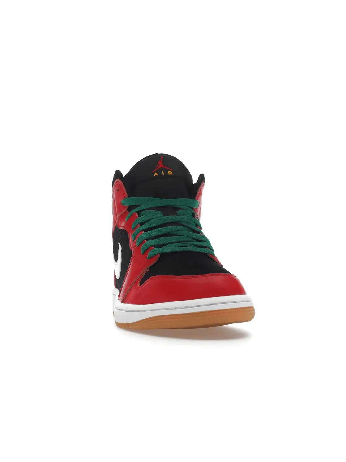 Мужские кроссовки с кожаным верхом Jordan 1 Mid SE — изображение 2 из 4, черный/красный/белый