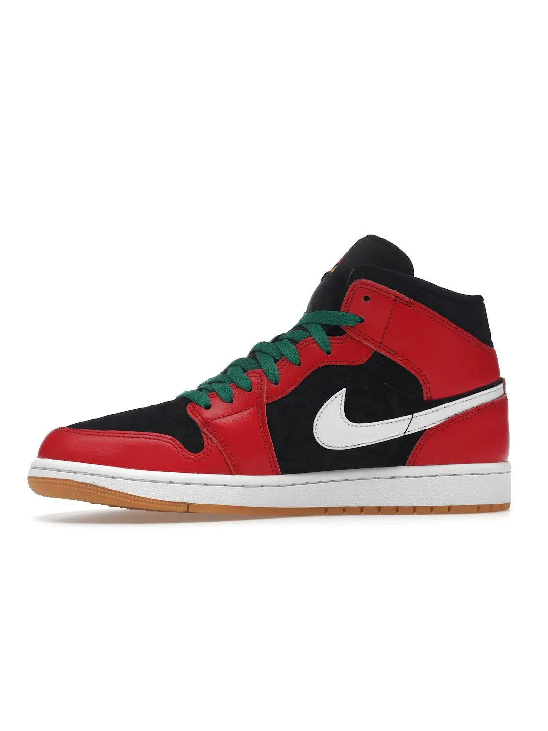 Мужские кроссовки с кожаным верхом Jordan 1 Mid SE — изображение 3 из 4, черный/красный/белый