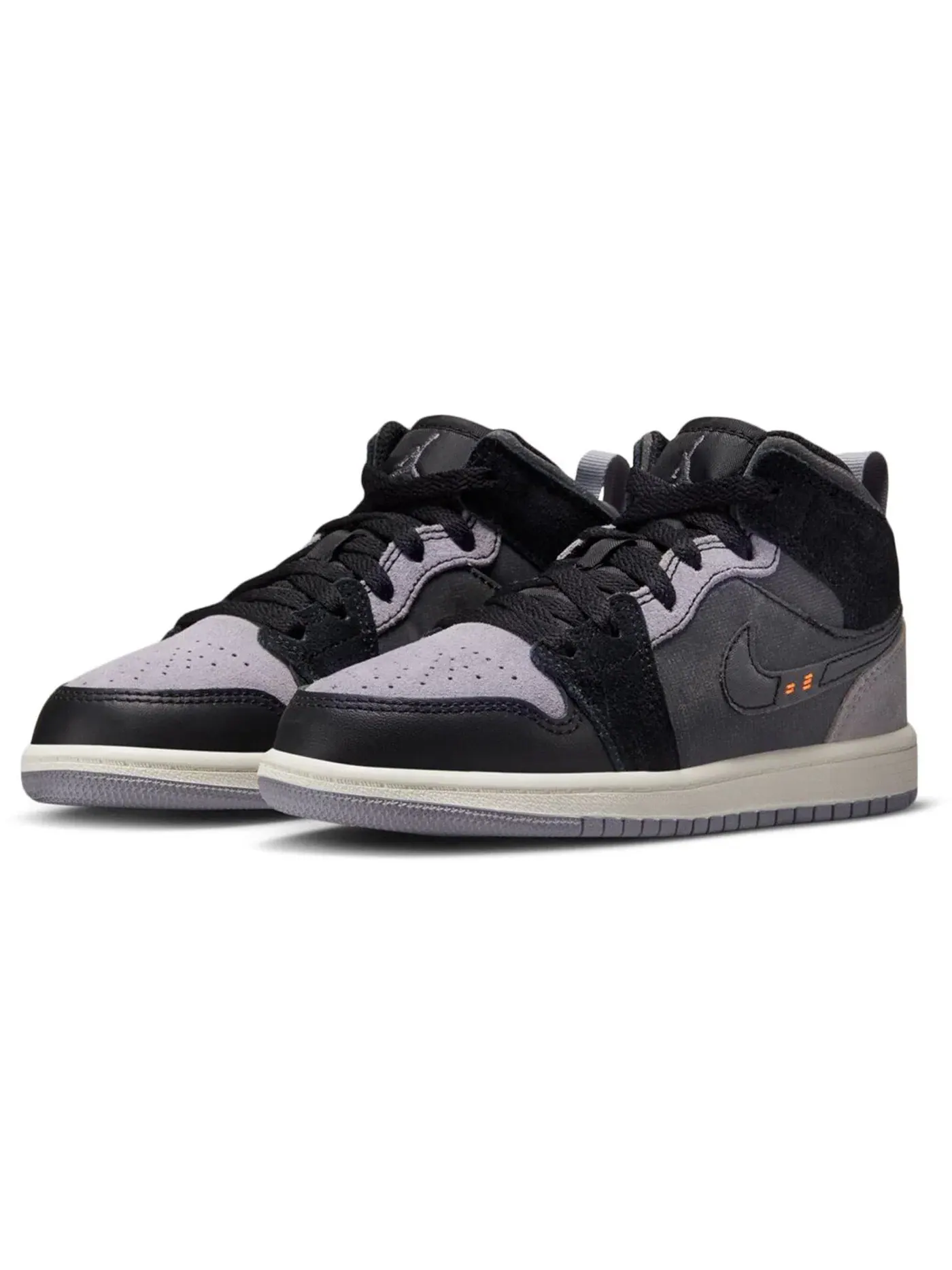 Детские кроссовки Lifestyle с длинным шнурком Jordan 1 Mid SE Craft Inside Out Black Jordan — изображение 2 из 2