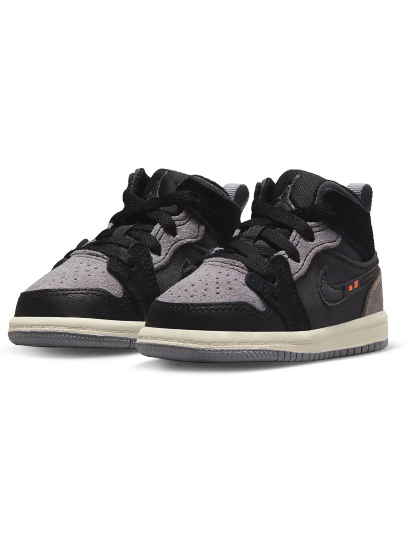 Детские кроссовки Lifestyle с принтом Jordan 1 Mid SE Craft Inside Out Black Jordan — изображение 2 из 2
