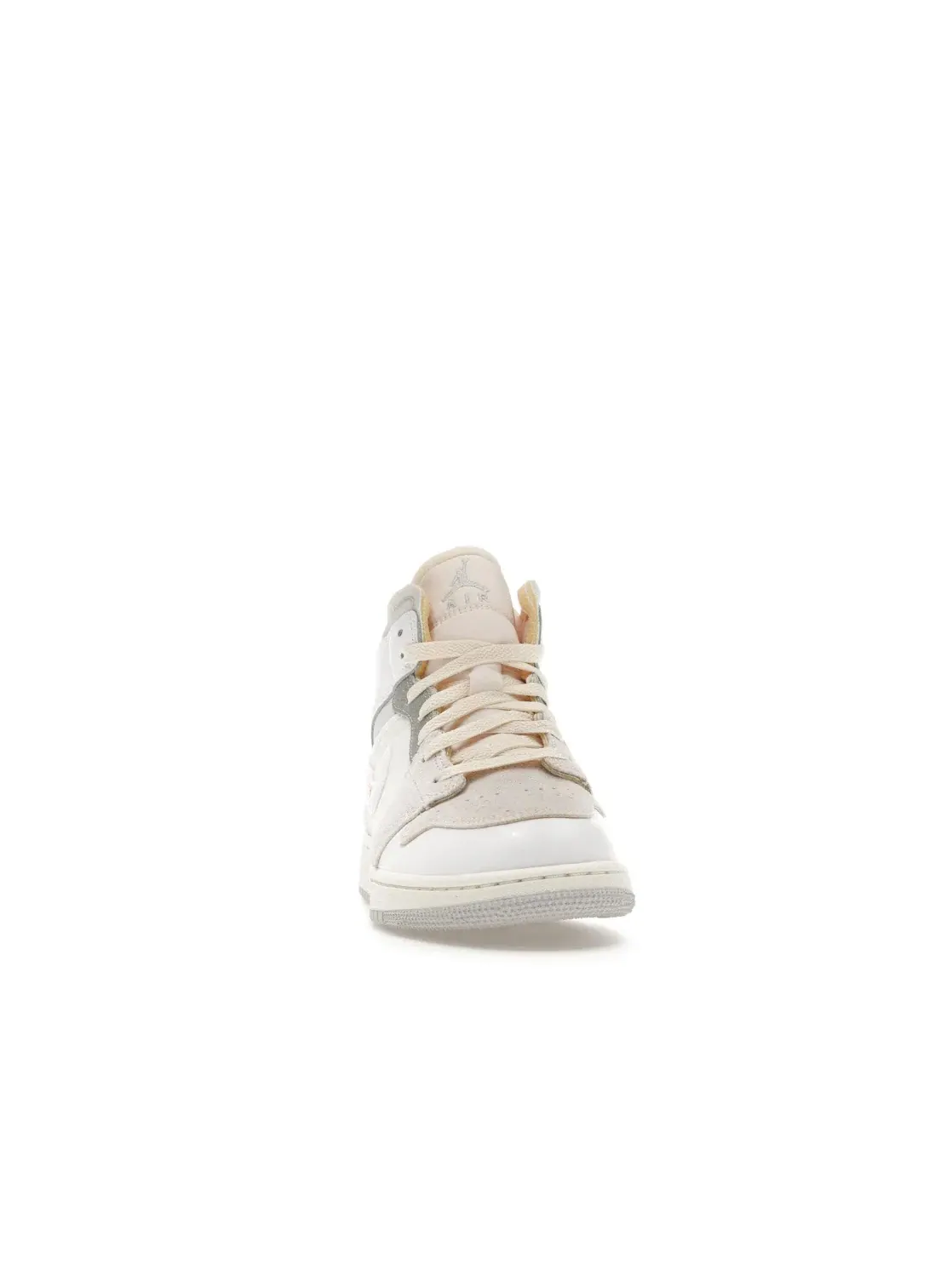 Детские кроссовки с реверсивным слоем Jordan 1 Mid SE Craft Inside Out White Grey — изображение 2 из 4