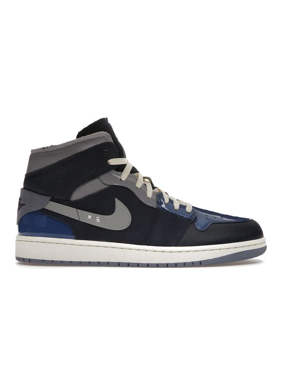 Мужские кроссовки с перфорированным носком Jordan 1 Mid SE Craft Jordan — изображение 1 из 4, синий//белый