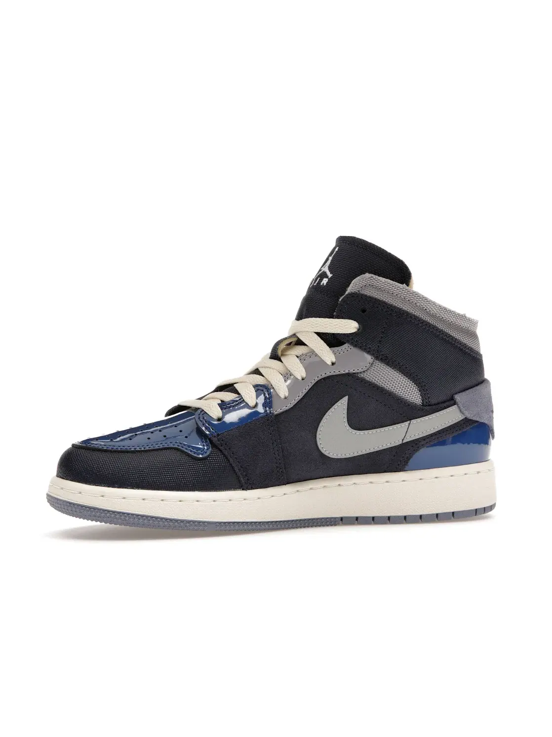 Детские кроссовки Lifestyle Jordan 1 Mid SE Craft Jordan — изображение 3 из 4, синий//белый