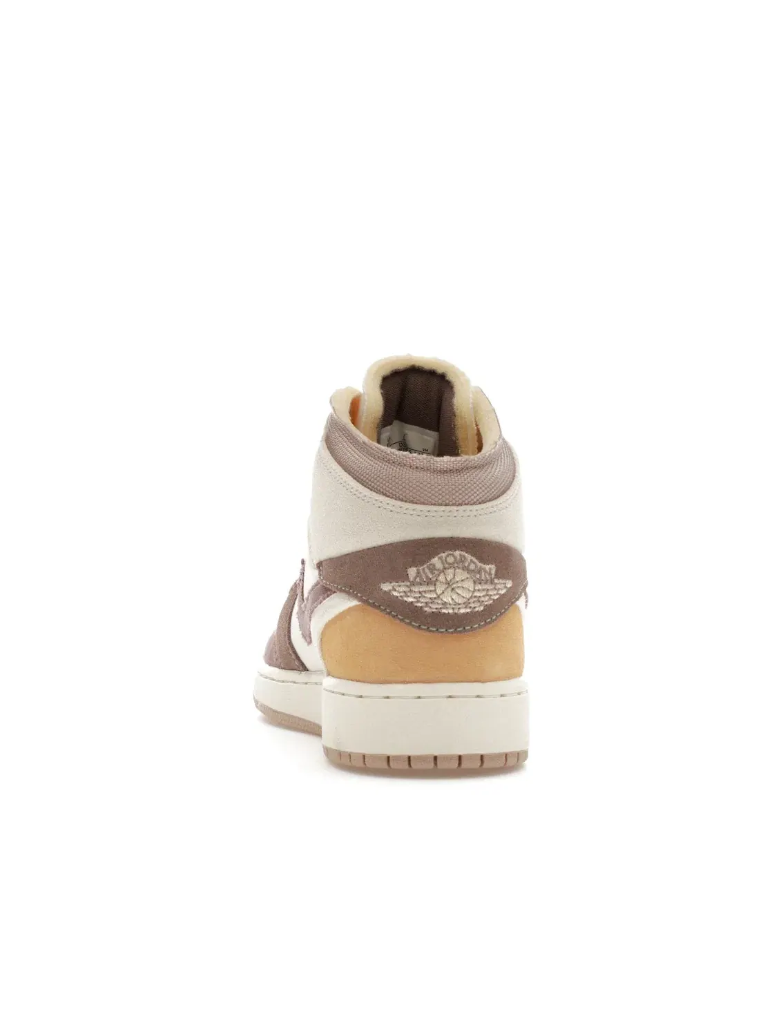 Детские кроссовки с деконструированным дизайном Jordan 1 Mid SE Craft Jordan — изображение 4 из 4, золотистый