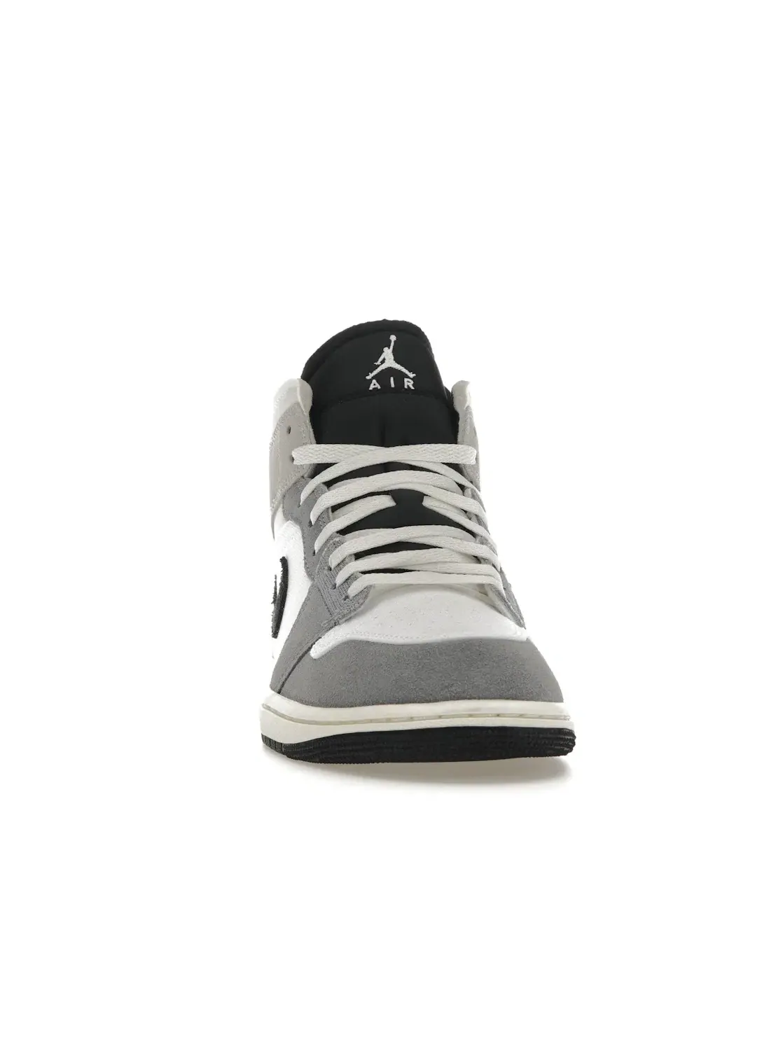 Мужские кроссовки с премиальной отделкой Jordan 1 Mid SE Craft Jordan — изображение 2 из 4, серый/белый/серый/черный
