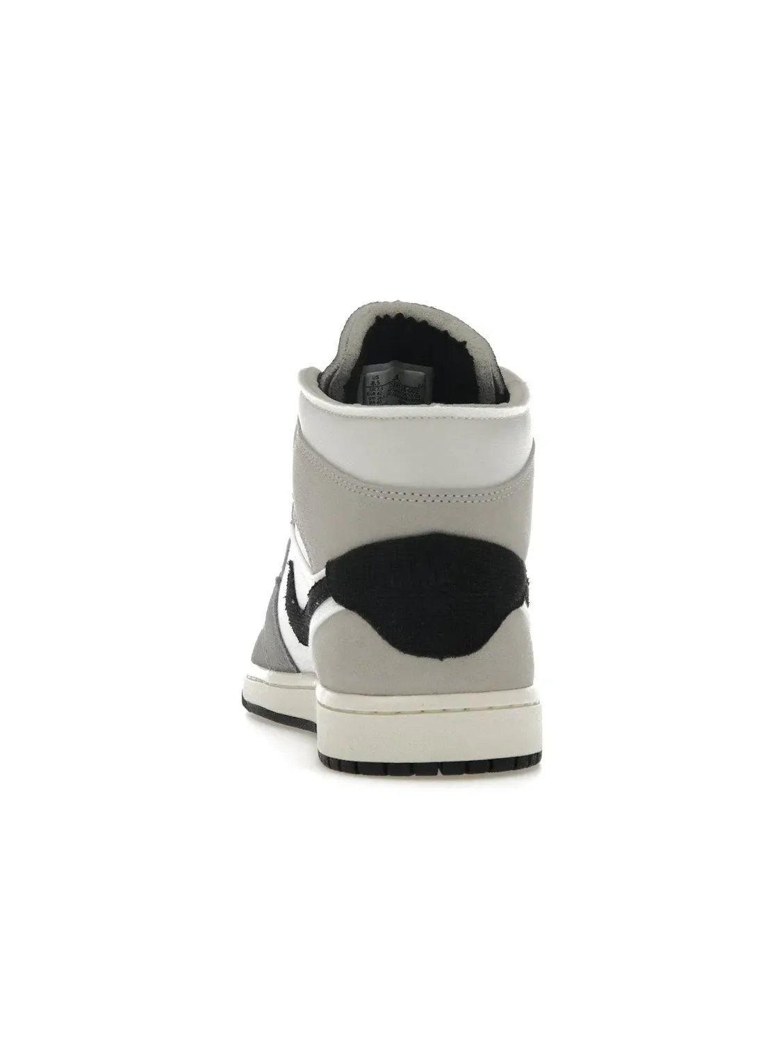 Мужские кроссовки с премиальной отделкой Jordan 1 Mid SE Craft Jordan — изображение 4 из 4, серый/белый/серый/черный