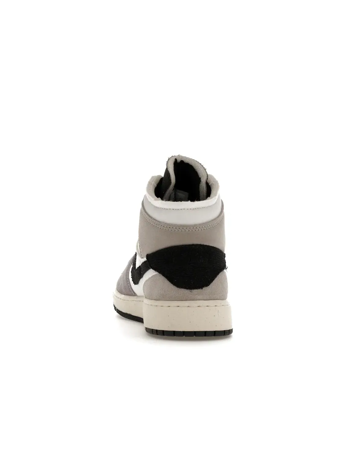 Детские кроссовки Lifestyle из текстурированных материалов Jordan 1 Mid SE Craft White Cement Grey Black GS