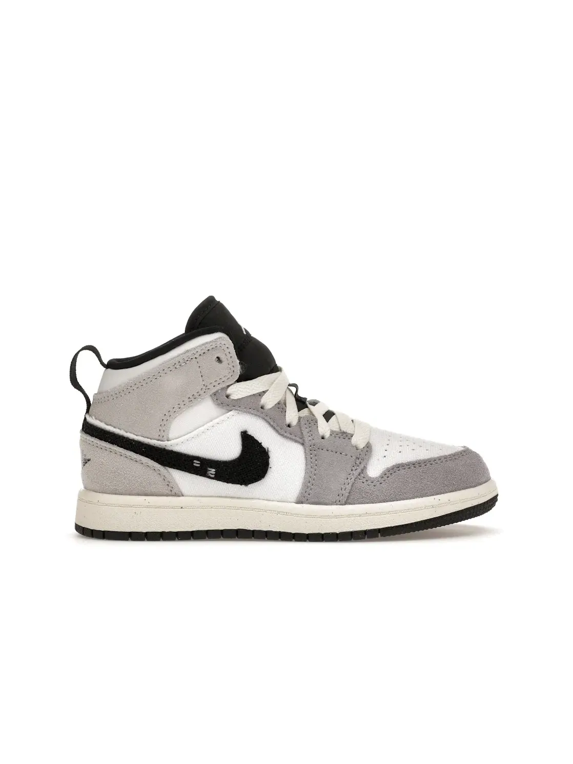Детские кроссовки Lifestyle Jordan 1 Mid SE Jordan — изображение 1 из 4, серый/белый/серый/черный