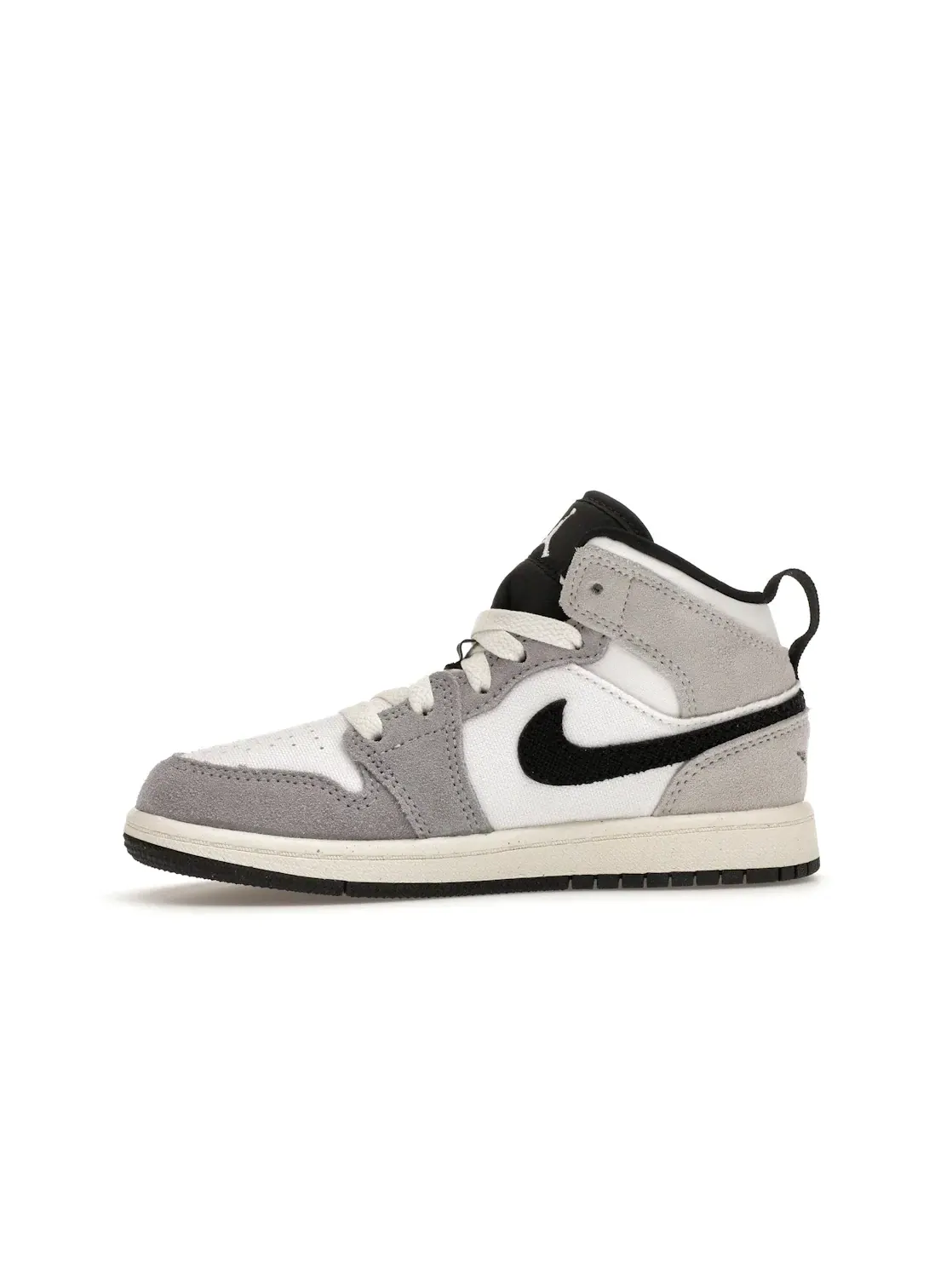 Детские кроссовки Lifestyle Jordan 1 Mid SE Jordan — изображение 3 из 4, серый/белый/серый/черный