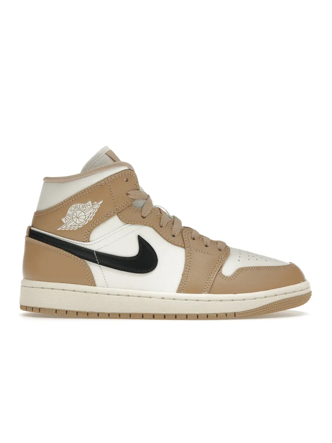 Женские кроссовки Lifestyle с кожаным верхом Jordan 1 Mid SE — изображение 1 из 4, черный