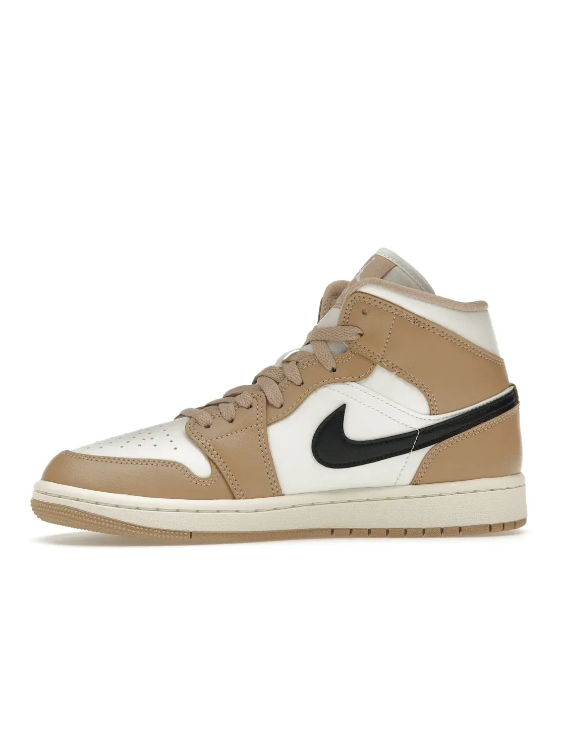 Женские кроссовки Lifestyle с кожаным верхом Jordan 1 Mid SE — изображение 3 из 4, черный