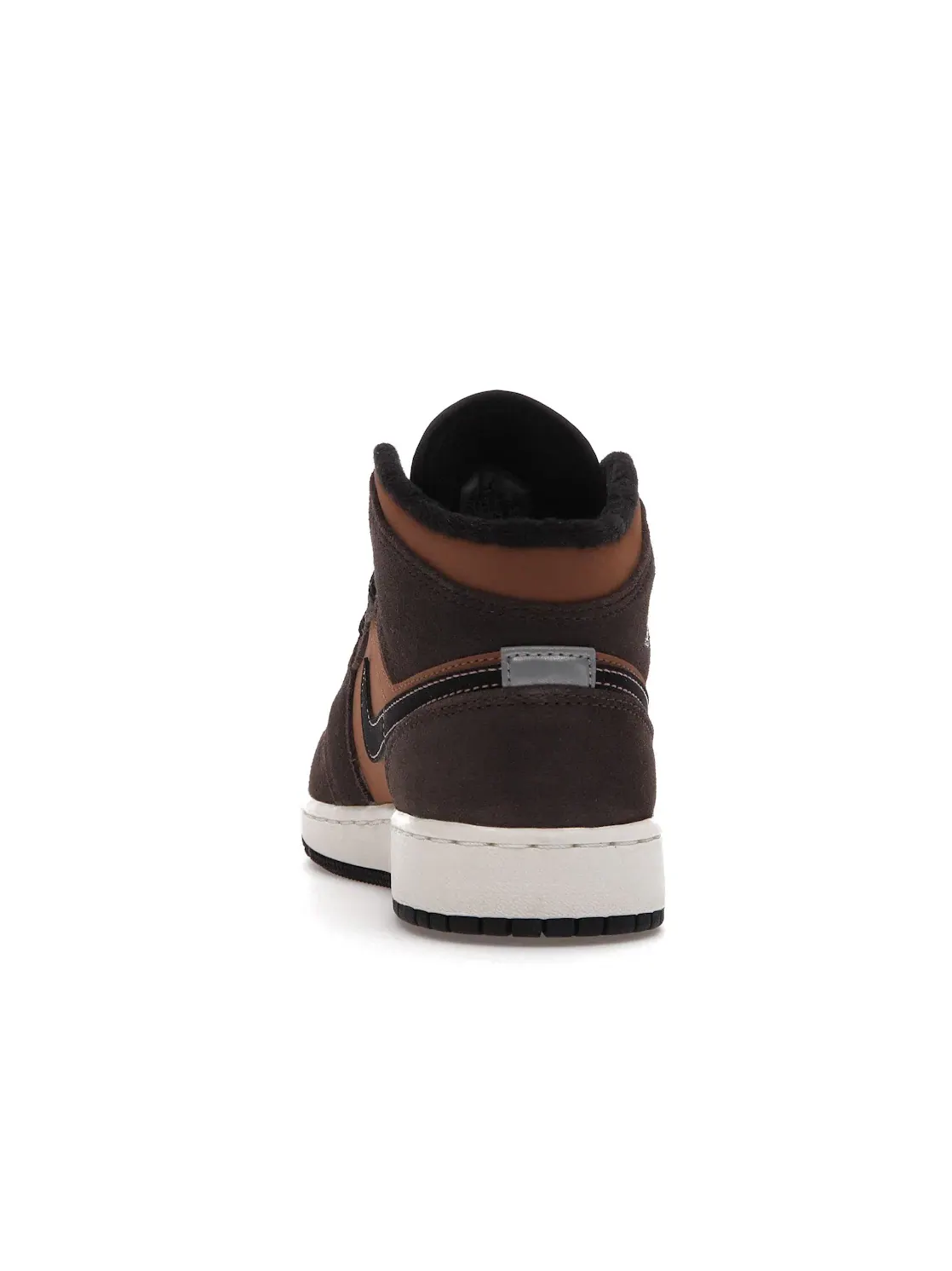Детские кроссовки Lifestyle с замшевым верхом Jordan 1 Mid SE — изображение 4 из 4, темный/коричневый/черный