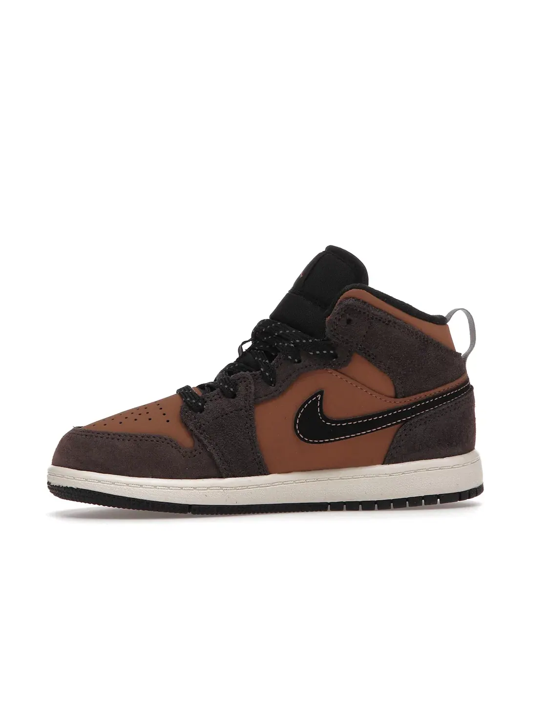 Детские кроссовки Lifestyle Jordan 1 Mid SE — изображение 3 из 4, темный/коричневый/черный