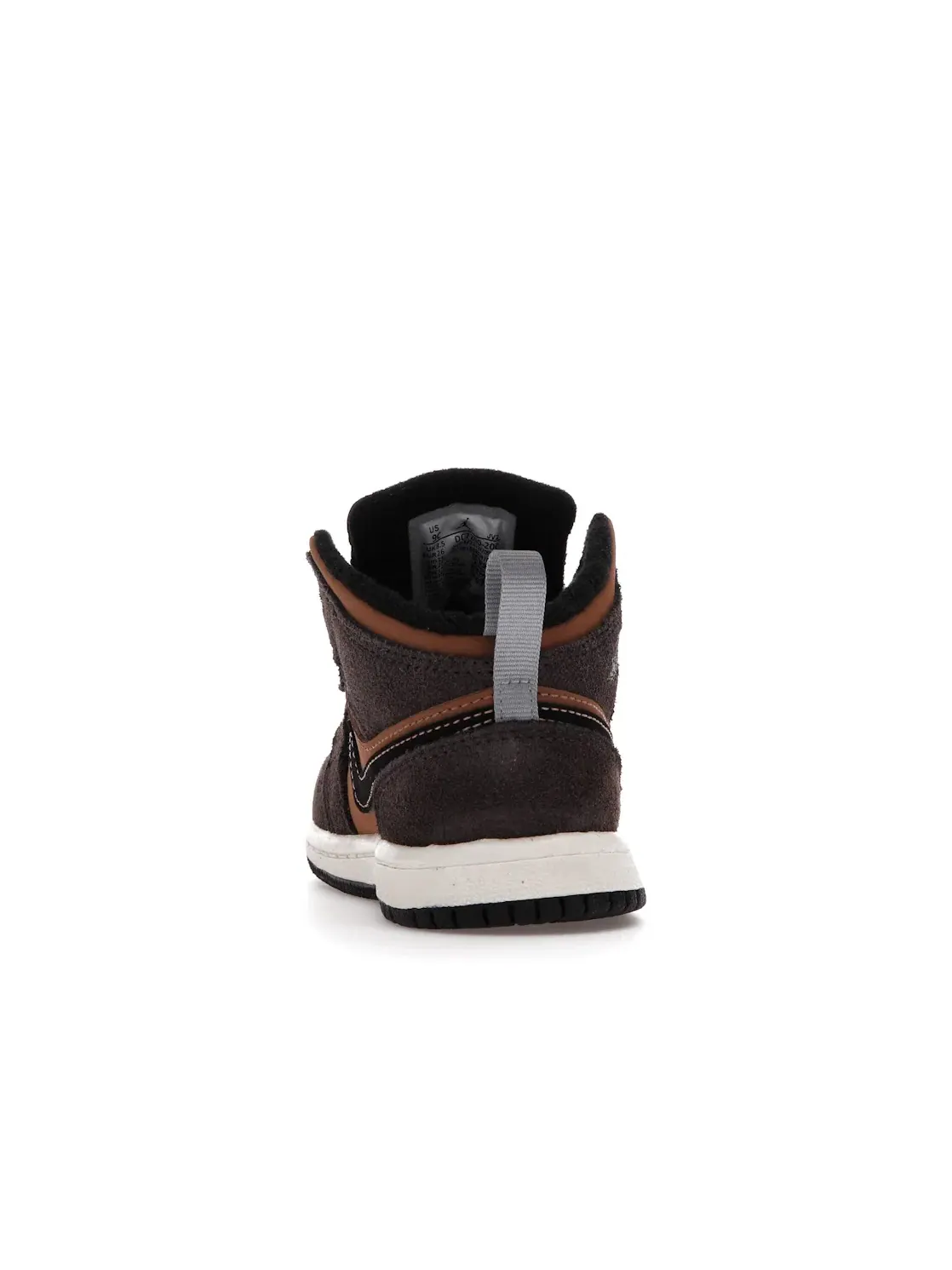 Детские кроссовки с высоким берцем Jordan 1 Mid SE Dark Chocolate — изображение 4 из 4, темный/коричневый/черный