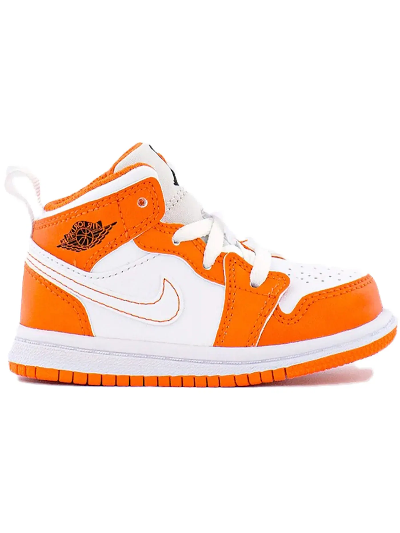 Детские кроссовки Lifestyle Jordan 1 Mid SE Electro Orange/Black — изображение 1 из 1, оранжевый/черный