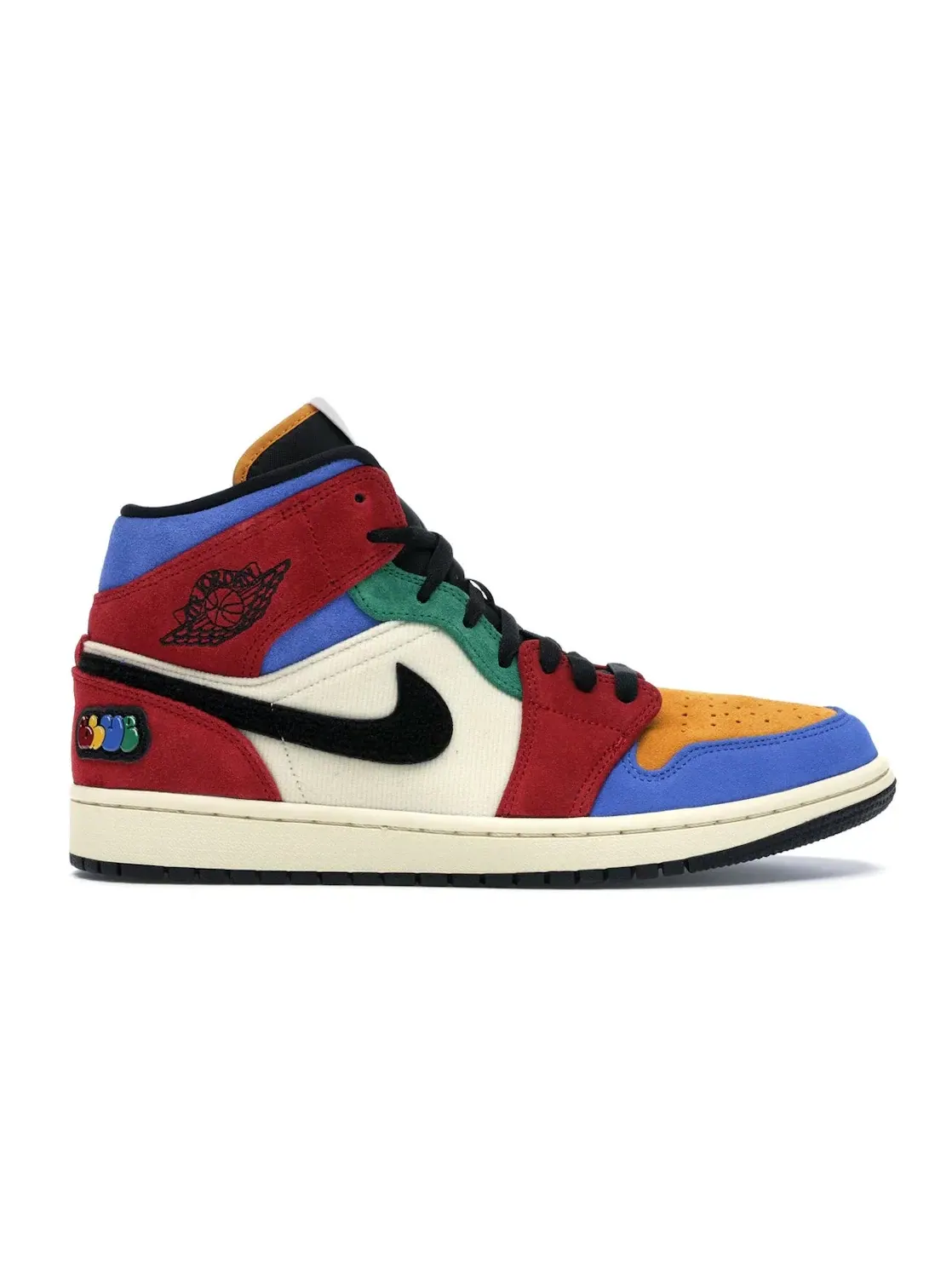 Мужские кроссовки Lifestyle с принтом Jordan 1 Mid SE Fearless Blue the Great Jordan — изображение 1 из 4, красный черный