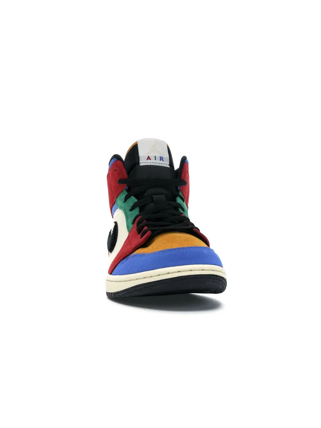 Мужские кроссовки Lifestyle с принтом Jordan 1 Mid SE Fearless Blue the Great Jordan — изображение 2 из 4, красный черный