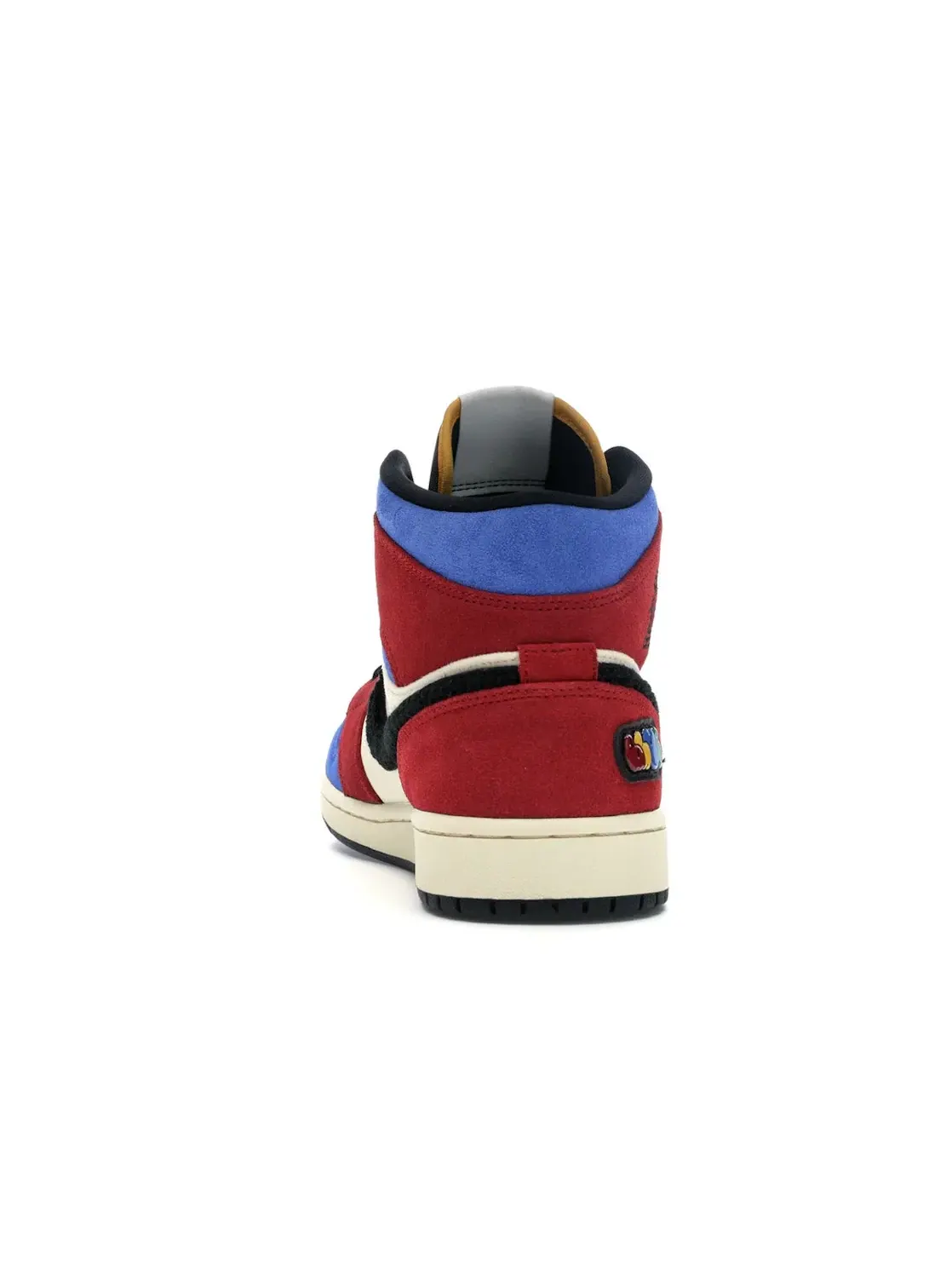 Мужские кроссовки Lifestyle с принтом Jordan 1 Mid SE Fearless Blue the Great Jordan — изображение 4 из 4, красный черный