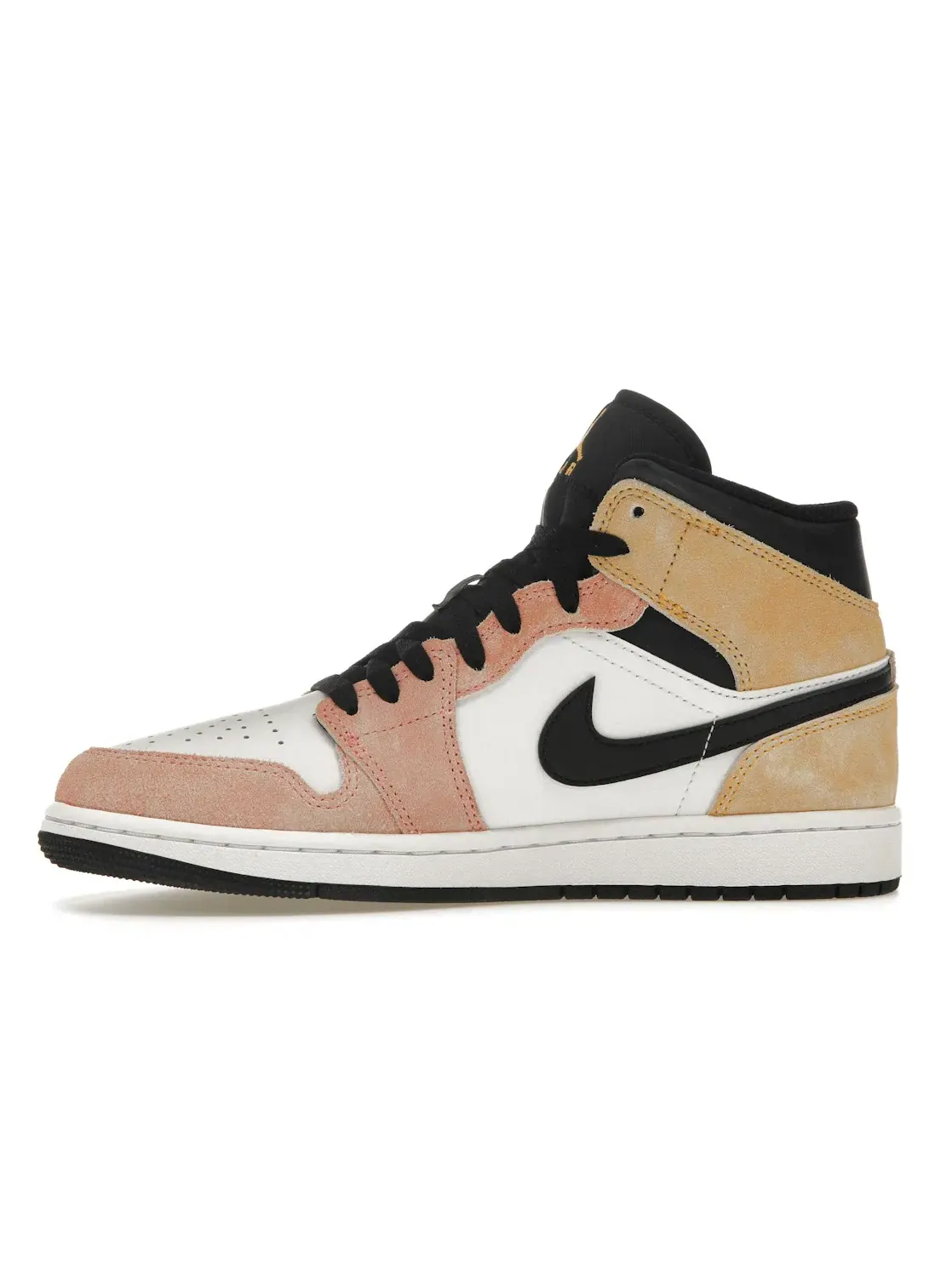 Мужские кроссовки с цветными вставками Jordan 1 Mid SE Flight Club Jordan — изображение 3 из 4, белый-черный