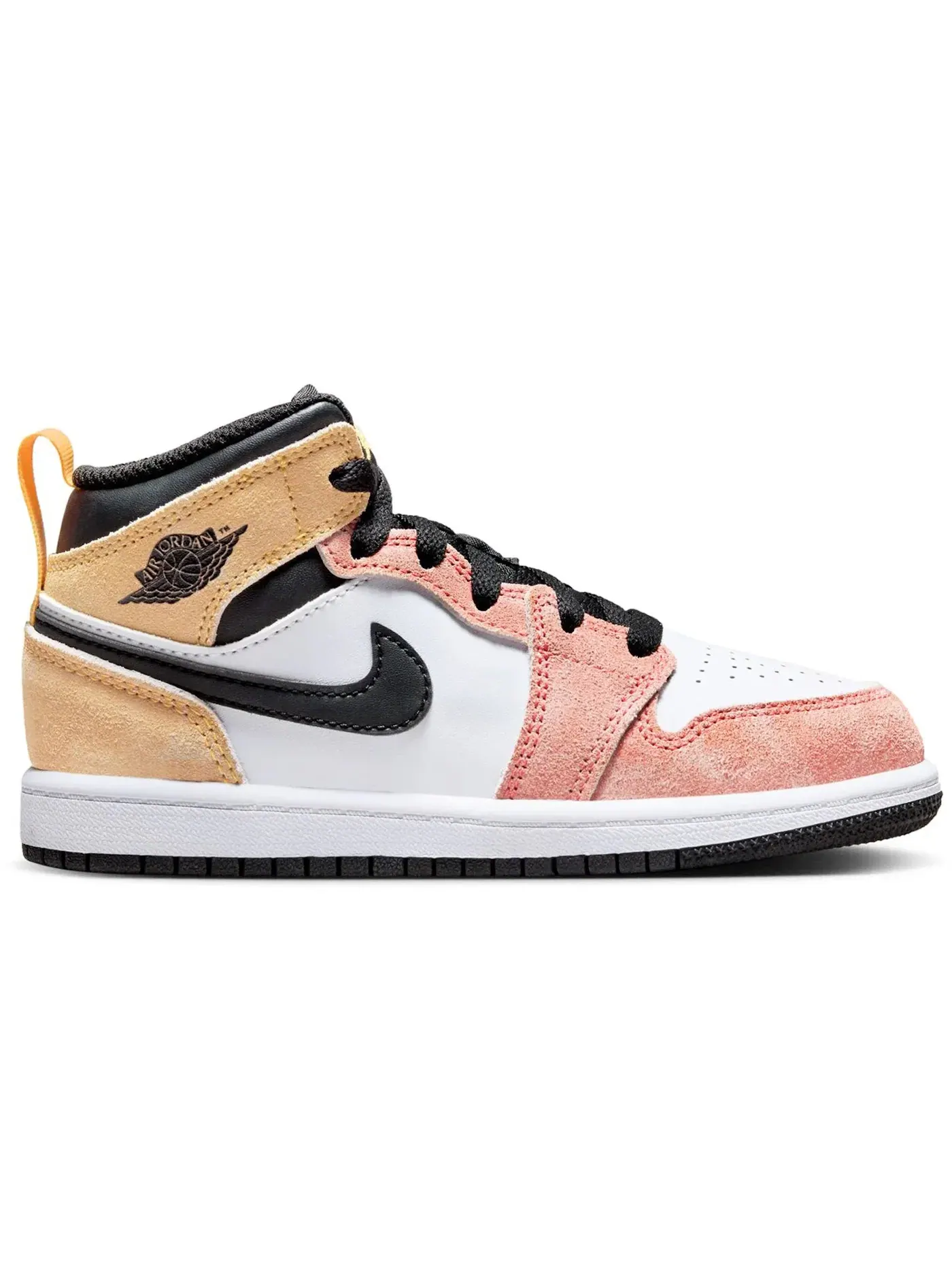 Детские кроссовки Lifestyle с высоким берцем Jordan 1 Mid SE Flight Club (PS) — изображение 1 из 1, белый/черный
