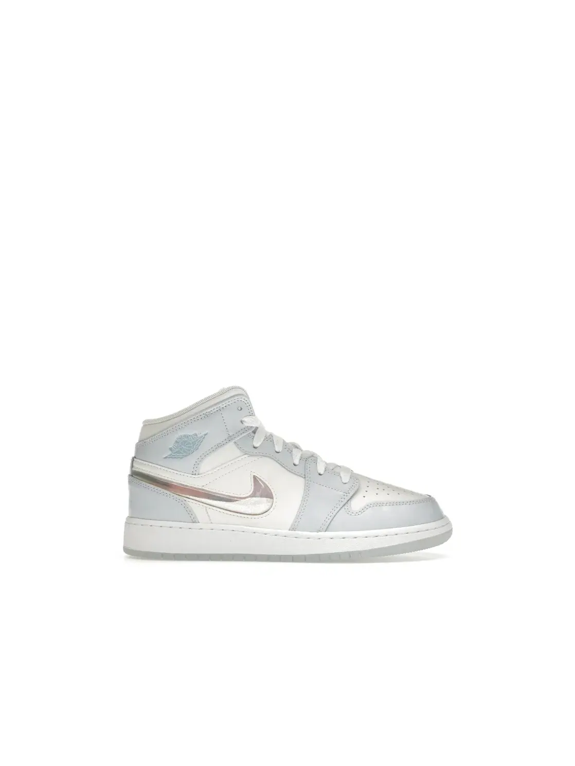 Детские кроссовки Lifestyle с блестящим свишем Jordan 1 Mid SE — изображение 1 из 4, синий/белый/белый/синий