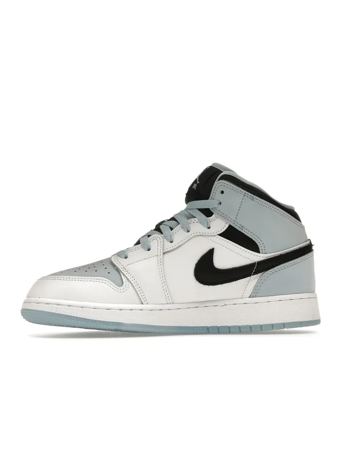 Детские кроссовки для мальчиков и девочек с принтом Jordan 1 Mid SE Jordan — изображение 3 из 4, белый/синий-черный
