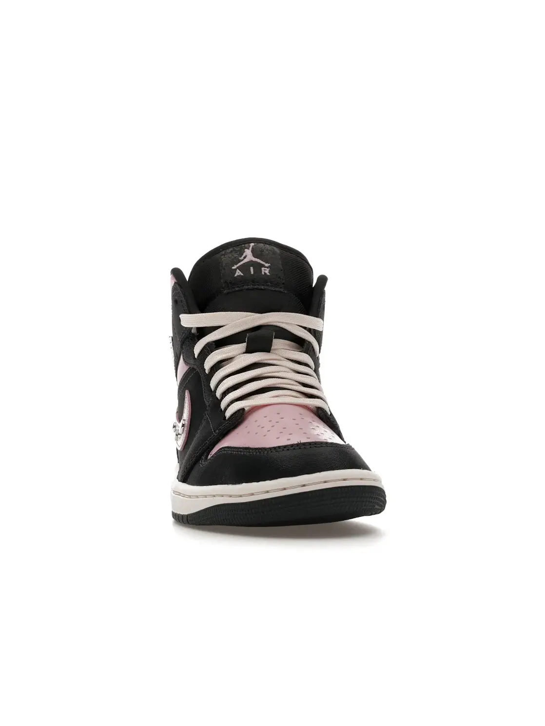Женские кроссовки Lifestyle с принтом Jordan 1 Mid SE Jordan — изображение 2 из 4, металлик серебристый
