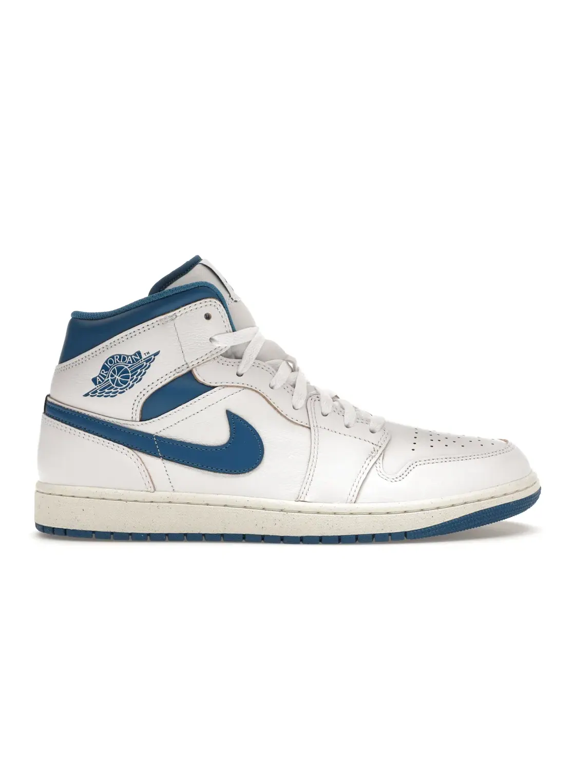 Мужские кроссовки с ретро-дизайном Jordan 1 Mid SE Jordan — изображение 1 из 4, белый//синий