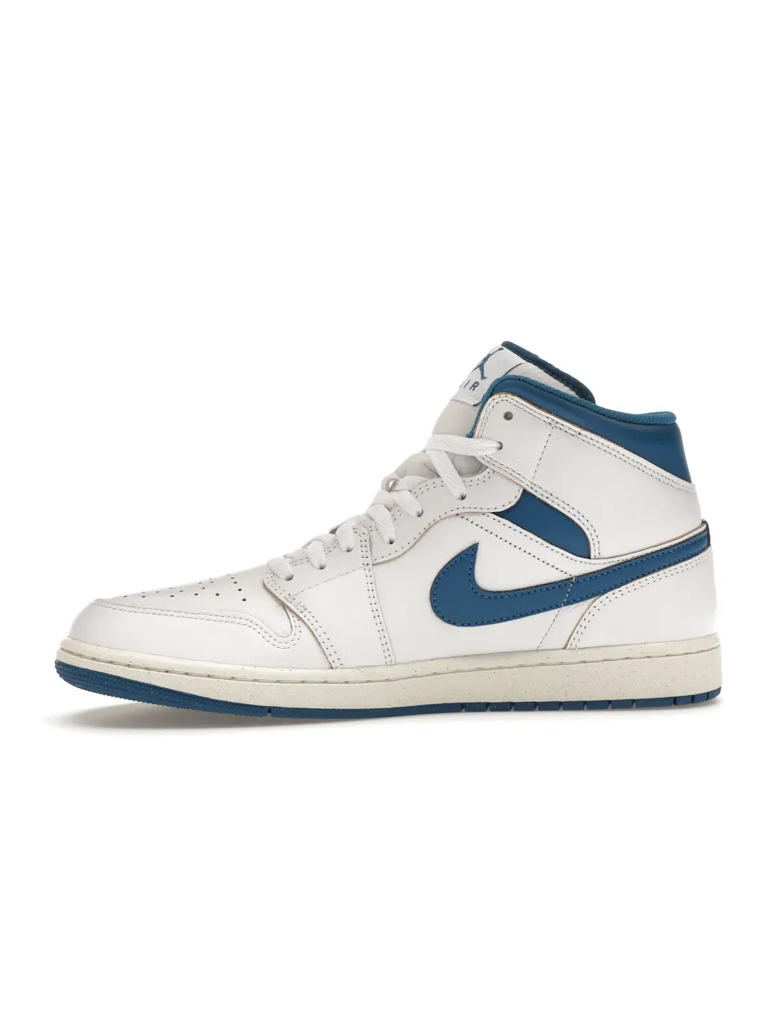 Мужские кроссовки с ретро-дизайном Jordan 1 Mid SE Jordan — изображение 3 из 4, белый//синий