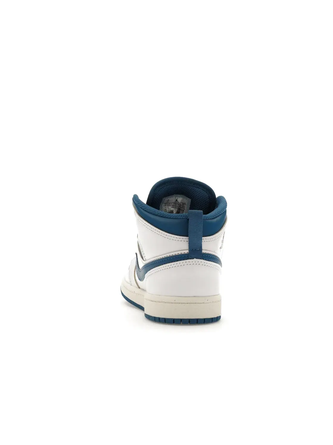 Детские кроссовки с высоким берцем Jordan 1 Mid SE Industrial Blue (PS) Jordan — изображение 4 из 4, белый//синий