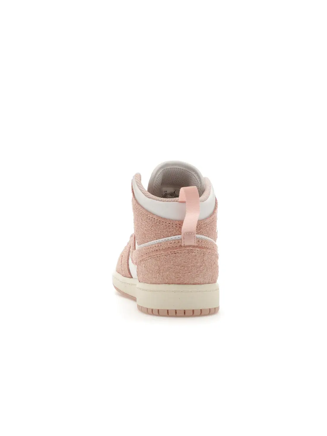 Детские кроссовки Lifestyle Jordan 1 Mid SE Jordan — изображение 4 из 4, белый//розовый