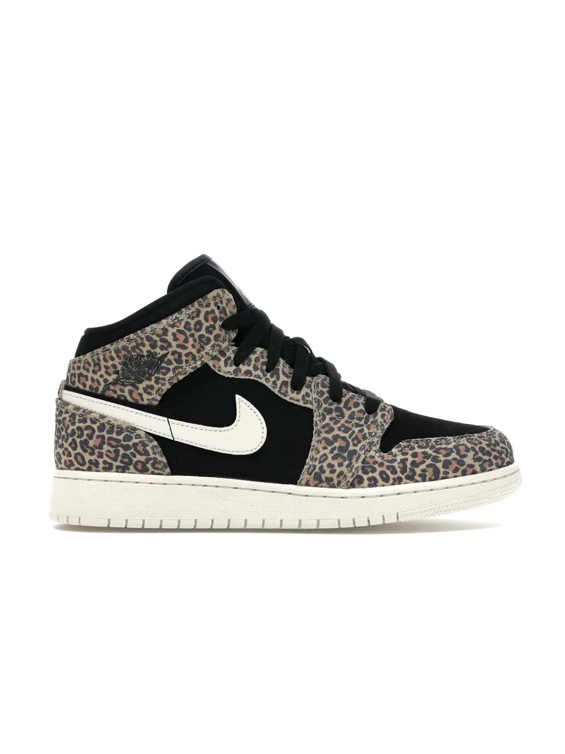 Детские кроссовки Lifestyle с принтом Jordan 1 Mid SE Leopard Jordan — изображение 1 из 4