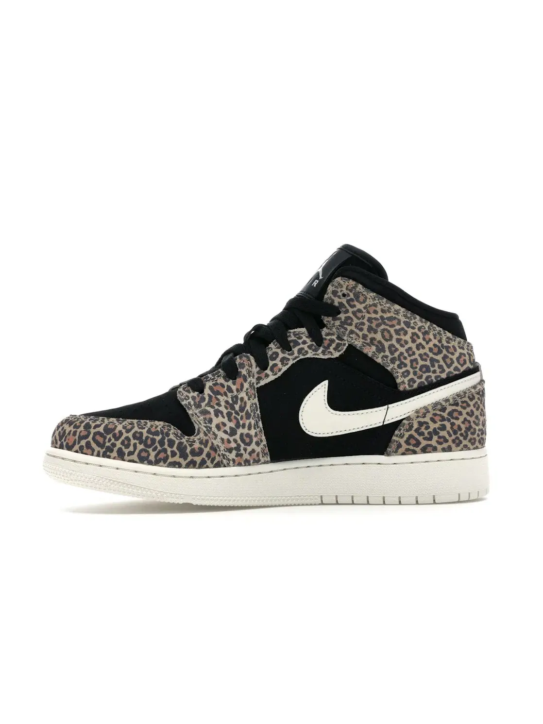 Детские кроссовки Lifestyle с принтом Jordan 1 Mid SE Leopard Jordan — изображение 3 из 4