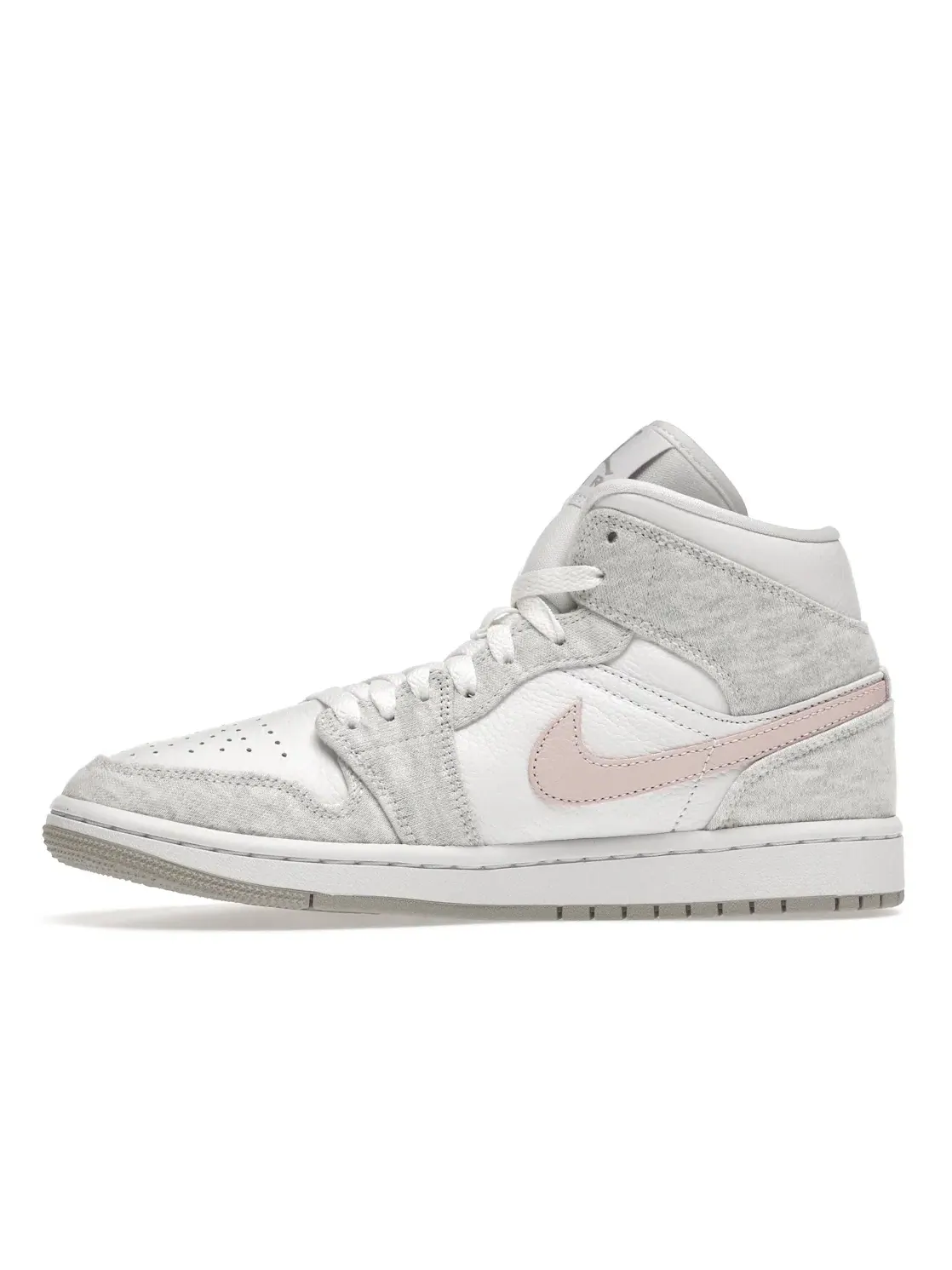 Женские кроссовки с высоким берцем Jordan 1 Mid SE Light Iron Ore (W) Jordan — изображение 3 из 4, светлый/-белый