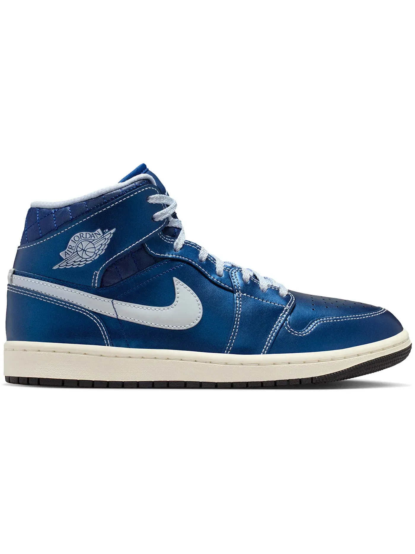 Женские кроссовки с квилтингом Jordan 1 Mid SE Jordan — изображение 1 из 1, черный