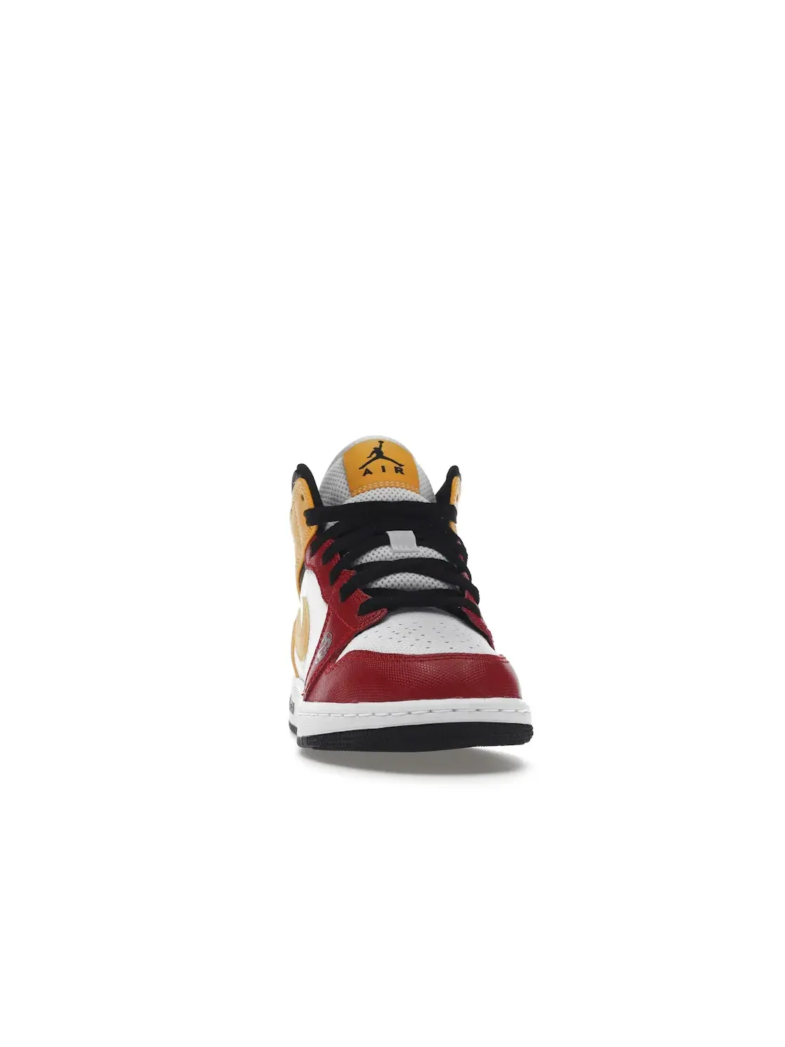 Детские кроссовки Lifestyle с цветовой блокировкой Jordan 1 Mid SE Jordan — изображение 2 из 4, белый/красный/желтый